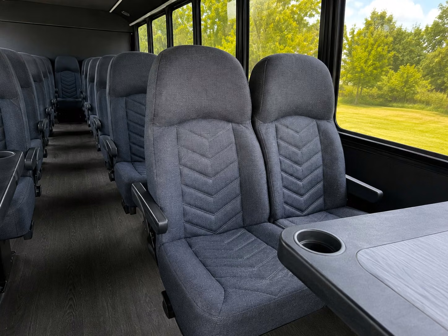 18 passenger minibus interior