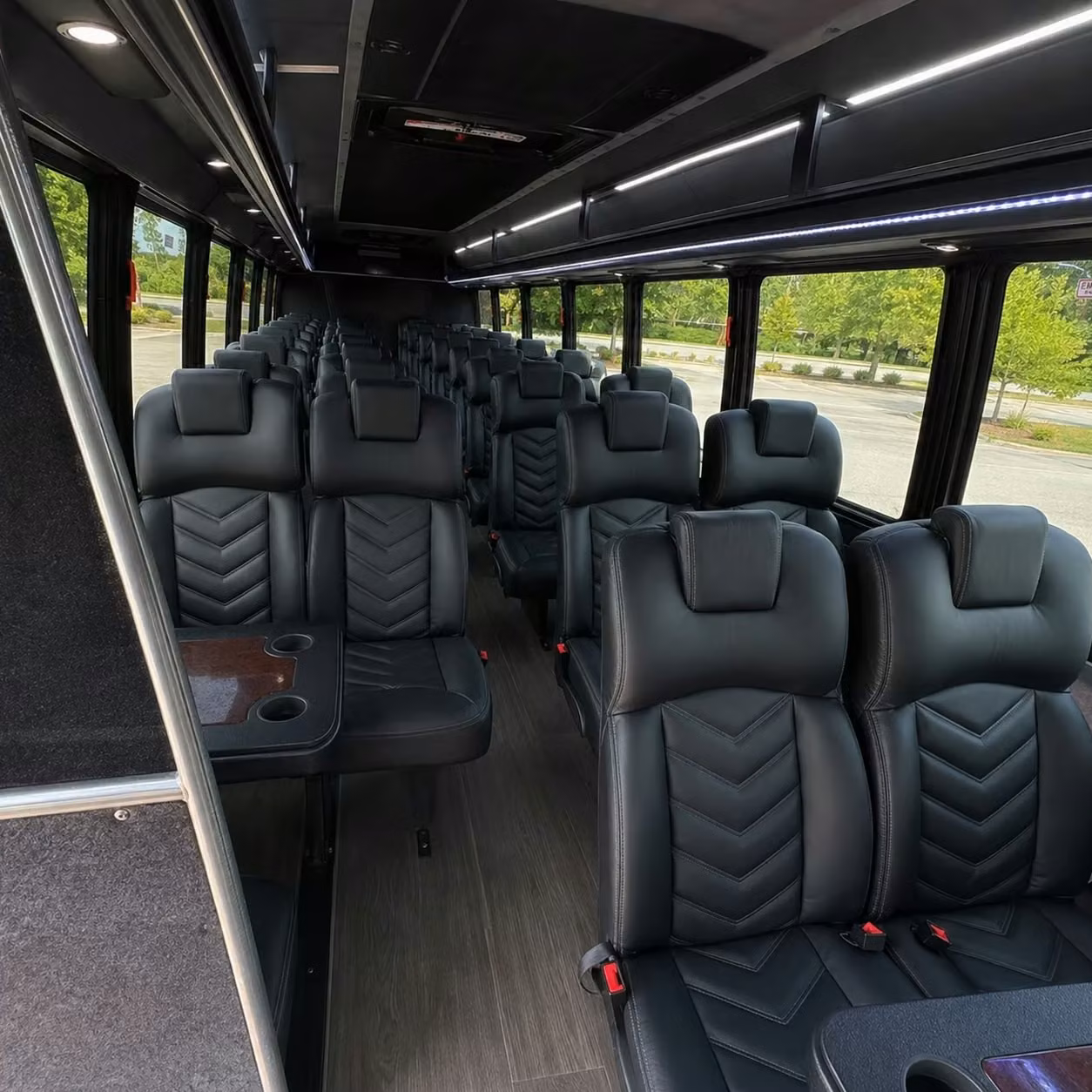 28 passenger minibus inside